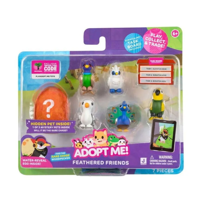 Adopt Me, 6 Figurpakke, Fjærkledde Venner
