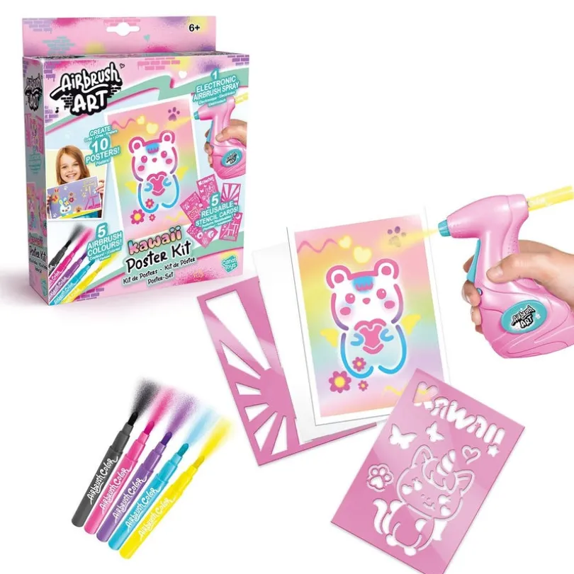 AIRBRUSH ART Art Mini Poster Kit – Kawaii-tema
