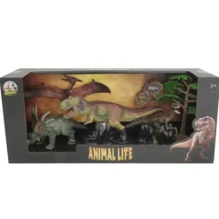 Animal Life, sett med 4 dinosaurer inkl. Triceratops