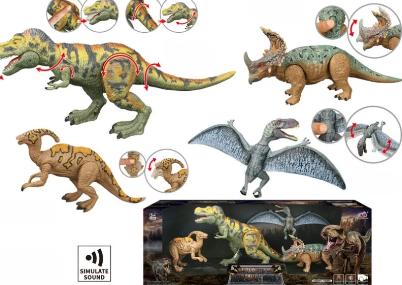 Animal Life - Tyrannosaurus Rex med lyd og 3 kompiser