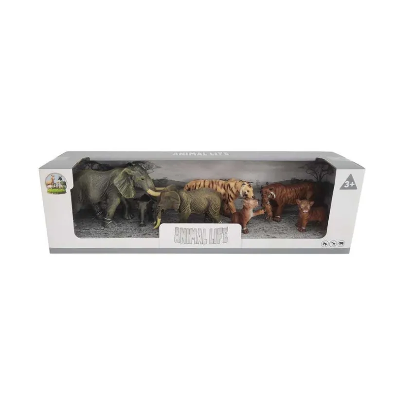 Animal Life, Ville dyr 7 stk inkl. elefant