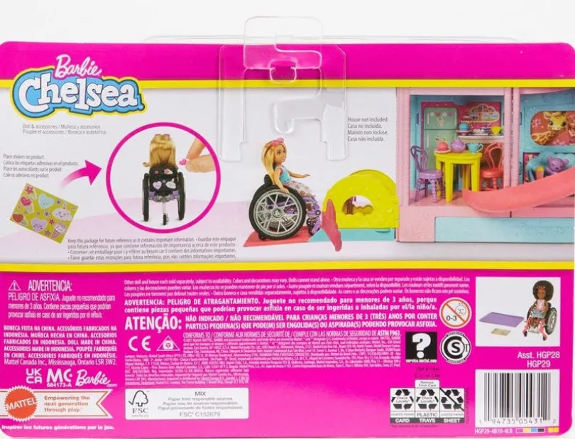Barbie Chelsea med rullestol