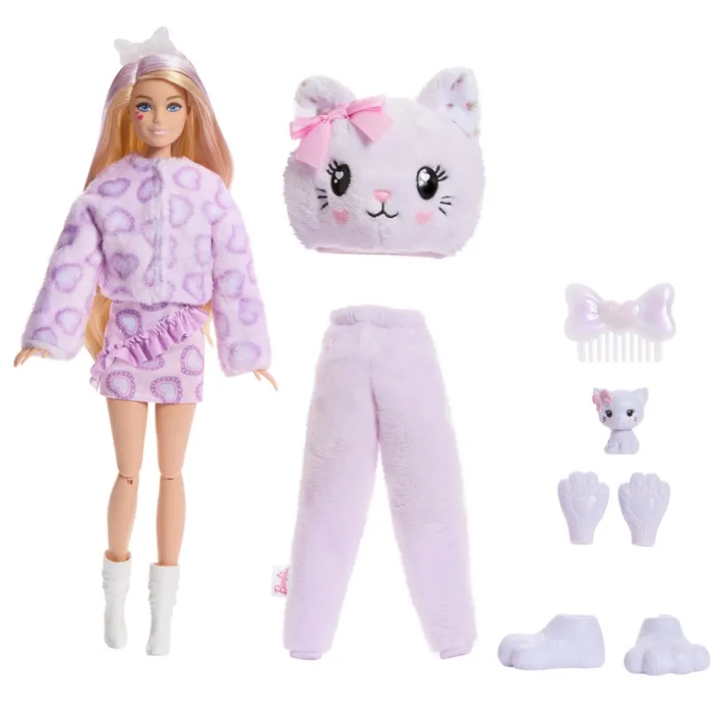 Barbie Cutie Reveal Cuddly – Kattunge med 10 overraskelser