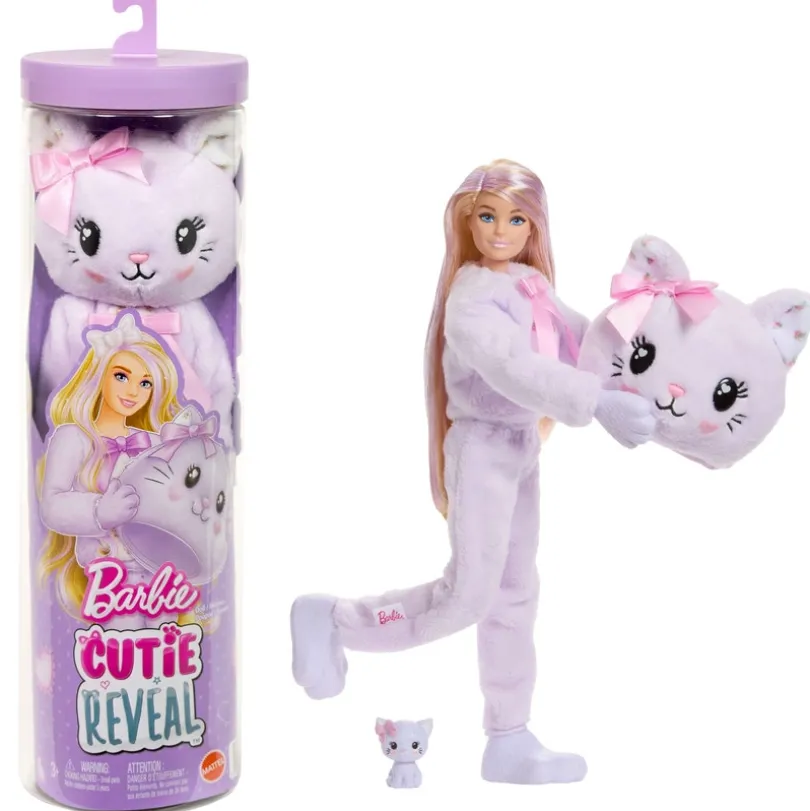 Barbie Cutie Reveal Cuddly – Kattunge med 10 overraskelser