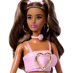 Barbie Deluxe Style Dukke med Rosemønstret Jeanslook