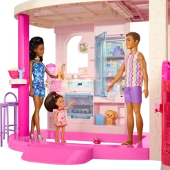 Barbie Dreamhouse med 2 hus, bassenger og sklie