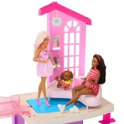 Barbie Dreamhouse med 2 hus, bassenger og sklie