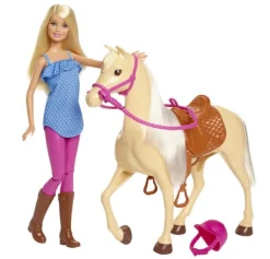 Barbie dukke och hest