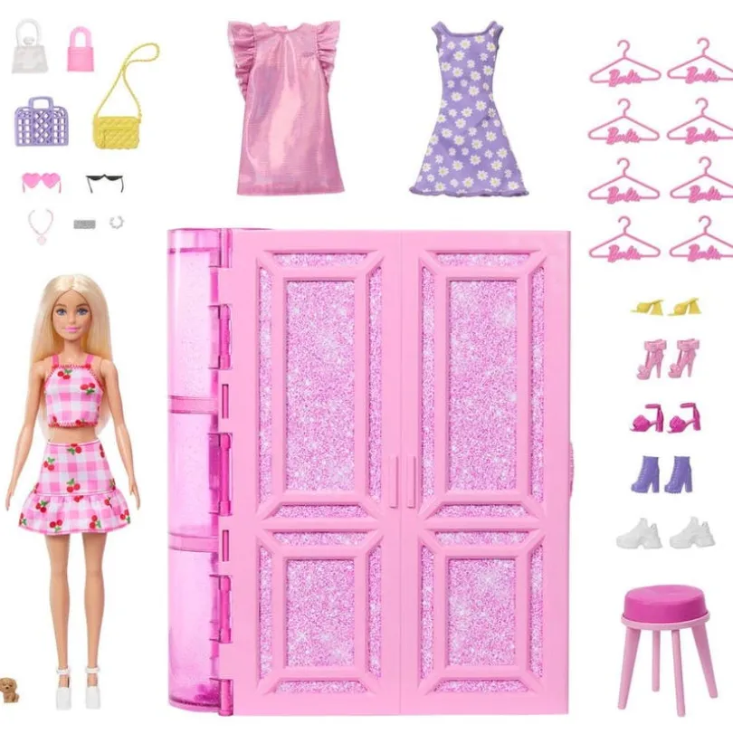 Barbie, Fashion Fun Dream Closet med dukke