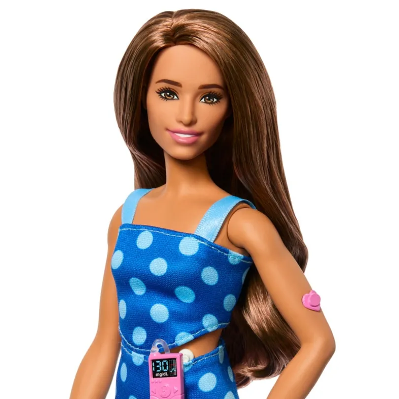 Barbie Fashionista Doll Blue Polka Dot (Diabetes)