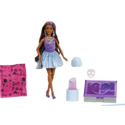 Barbie Glam Party Unboxed Purple Petite Doll
