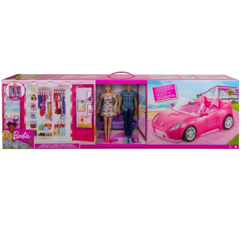 Barbie & Ken Car and Closet Gift Set