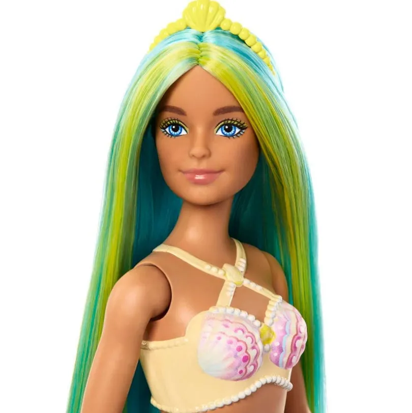 Barbie Mermaid - Blått/Grønt Hår