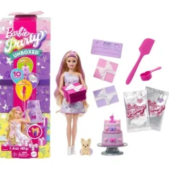 Barbie, Party Unboxed Lyst Hår