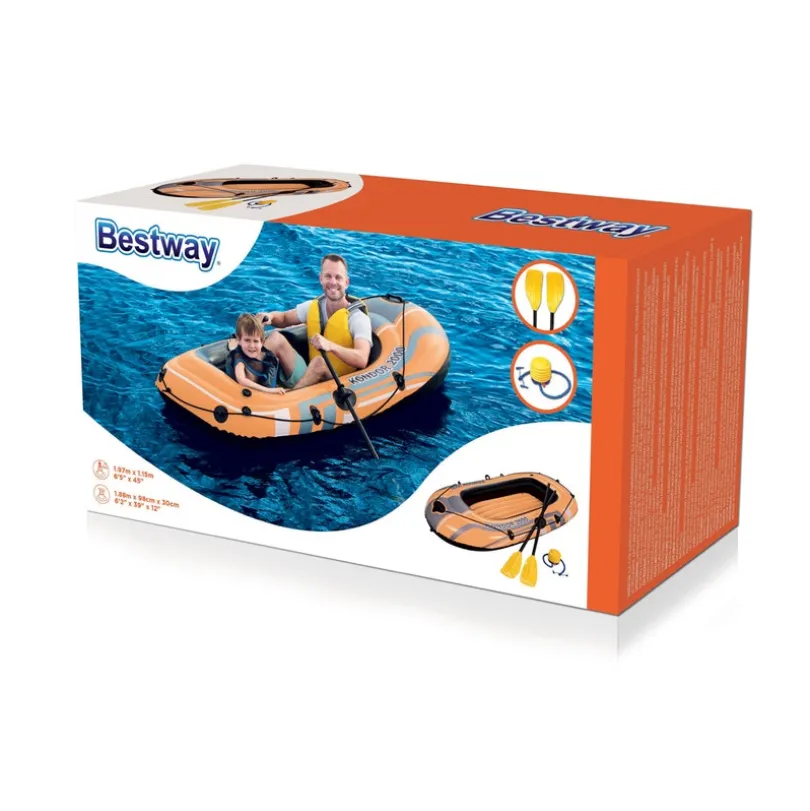 Bestway, Båt med årer og pumpe 188 cm