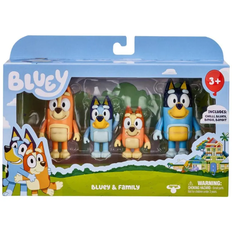 BLUEY - S1, Figure 4PK, Family