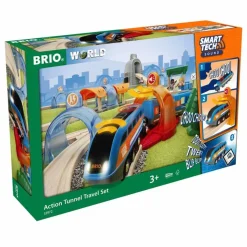 BRIO, Action Tunnel Reise Sett (Smart Tech Lyd)