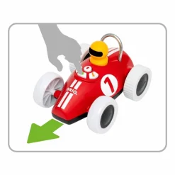 BRIO 30234, Lek & lær actionracer Rød