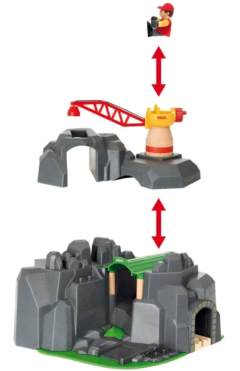 BRIO, Lift & Load 33889 Løftekran og tunnel