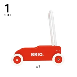 BRIO Lære-å-gå-vogn – Gåvogn med justerbart håndtak og brems fra 1 år