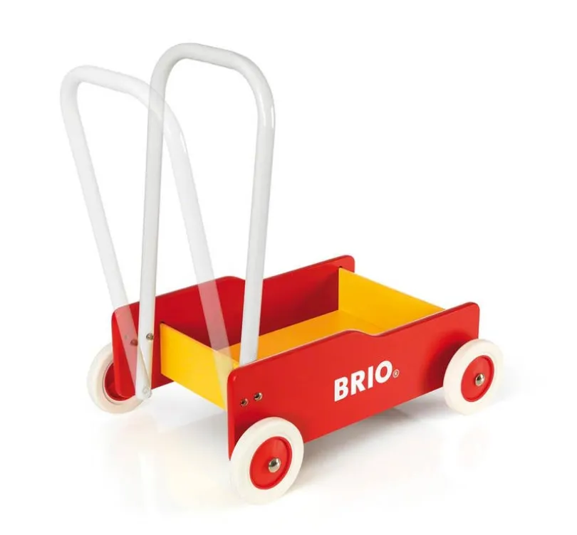 BRIO Lære-å-gå-vogn – Gåvogn med justerbart håndtak og brems fra 1 år