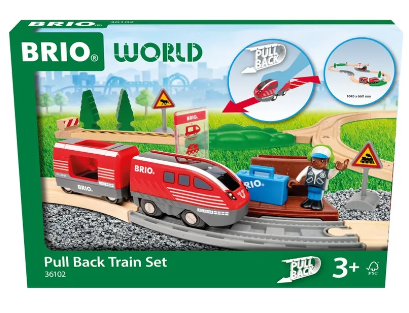 BRIO - Pull Back Train Set