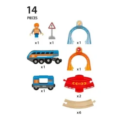 BRIO World 33974, Smart Tech Sound Action Tunnel Circle Set