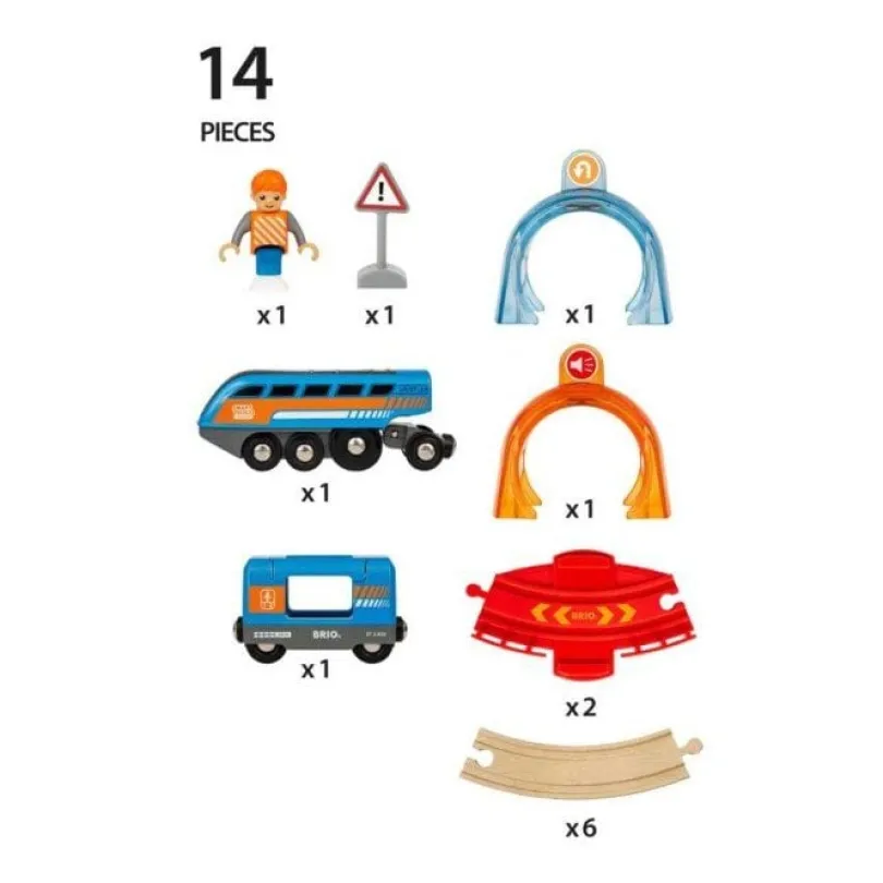BRIO World 33974, Smart Tech Sound Action Tunnel Circle Set