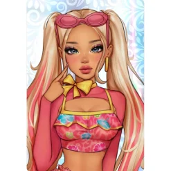 Bubble Gum Gal Modedukke - Dress To Impress