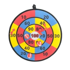 Dartskive med borrelås 3 baller og 3 piler – Kids Sports