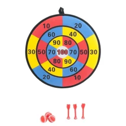 Dartskive med borrelås 3 baller og 3 piler – Kids Sports