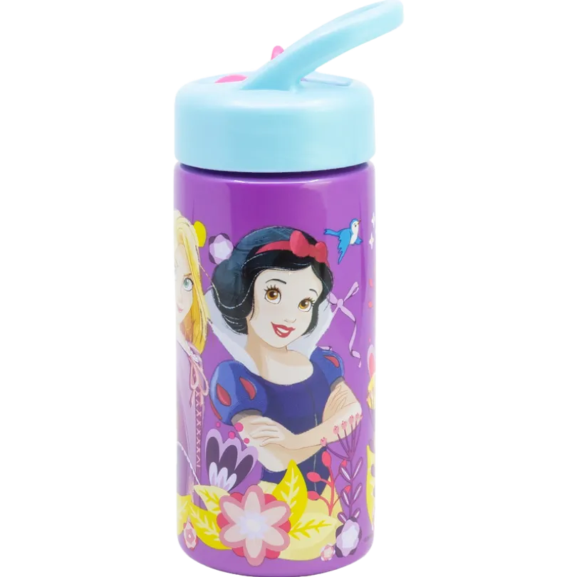 DISNEY PRINCESS, Vannflaske med sugerør, 420 ml