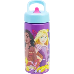 DISNEY PRINCESS, Vannflaske med sugerør, 420 ml
