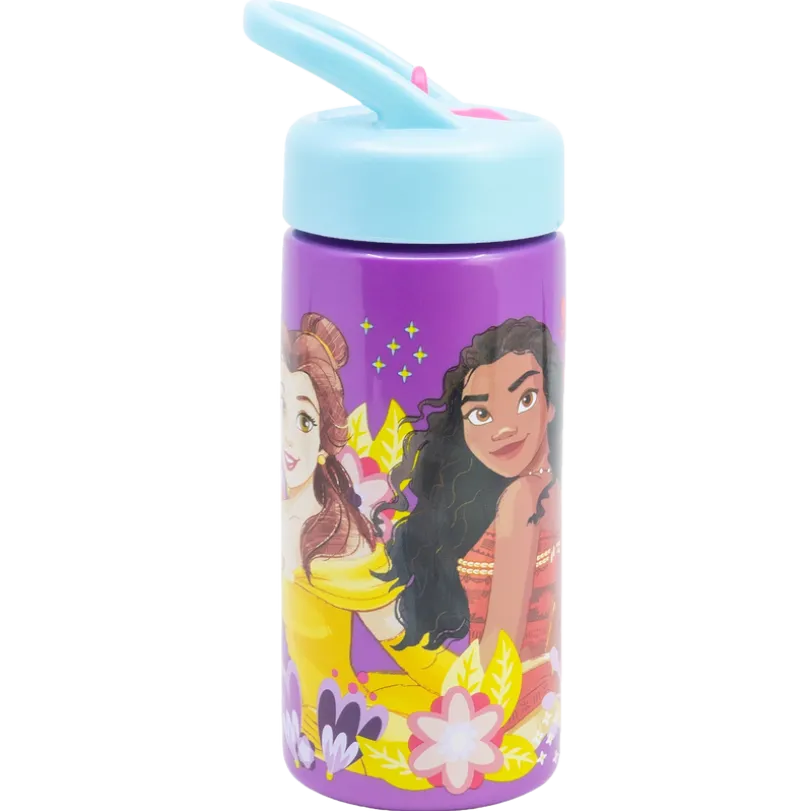 DISNEY PRINCESS, Vannflaske med sugerør, 420 ml