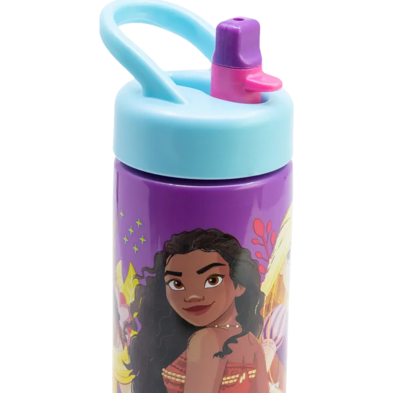 DISNEY PRINCESS, Vannflaske med sugerør, 420 ml