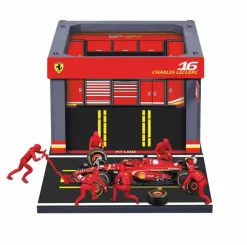 1:43 F1 Ferrari Sf-24 2024 Pit Pass Diorama Leclerc
