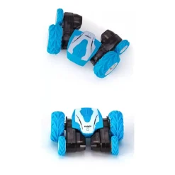 FUSION, Mini 4-kanals 2.4G RC Stuntbil 4 hjul, Blå/Hvit