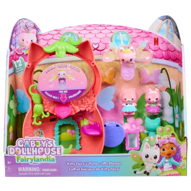 Gabby's Dollhouse Flutter-riffic Fairy Playset