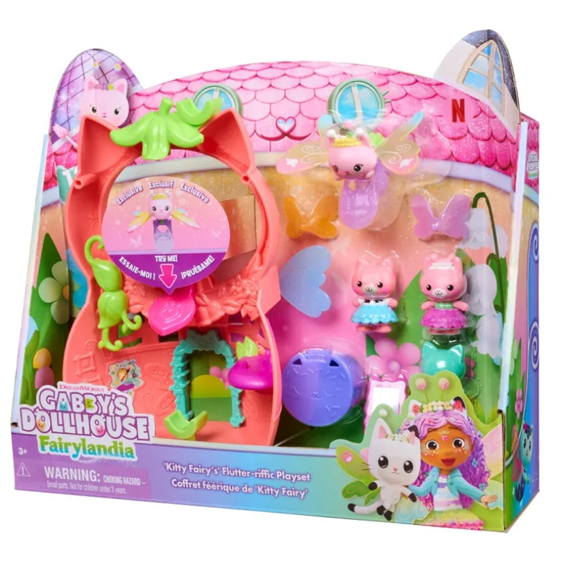 Gabby's Dollhouse Flutter-riffic Fairy Playset
