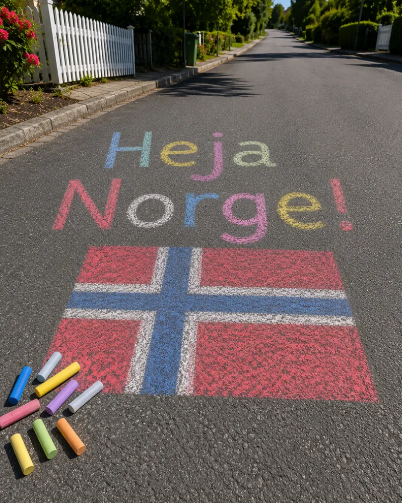 Gatekritt 18 stk – fargerike kritt fra 3 år
