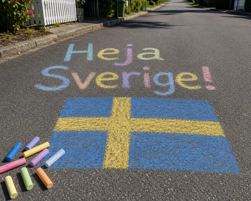 Gatekritt 18 stk – fargerike kritt fra 3 år