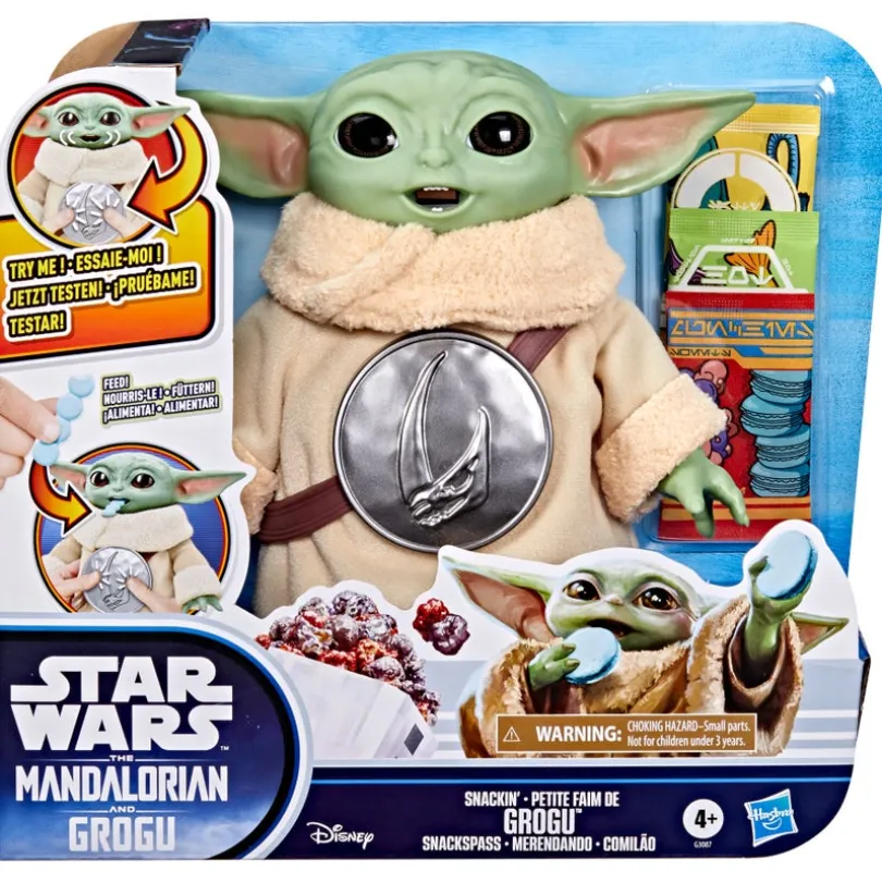Grogu-figur fra Star Wars med snackin-funksjon