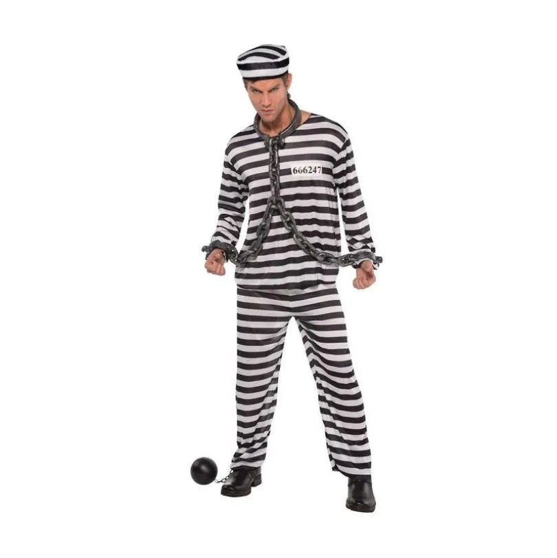 Halloween, Fangeantrekk Stripete M/L 50-52