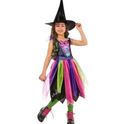 Halloween - Halloween Lys-Natt Hekse 5-6 år