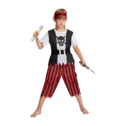 Halloween, Piratkostyme 116 cm