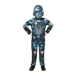 Halloween, Robotdresseroveralls Game Over 6-8 år. 128 cm