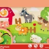 Hape Farm Trepuslespill med knotter – 9 brikker