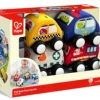 Hape Pull-Back Plush Car Set