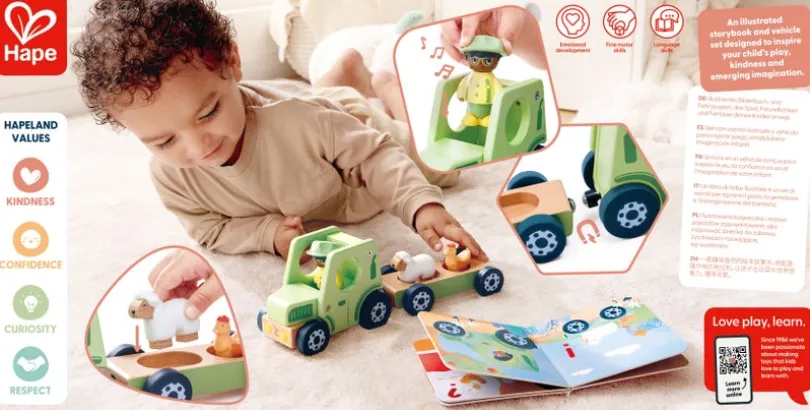 Hape The Rumbling Tractor With Sound