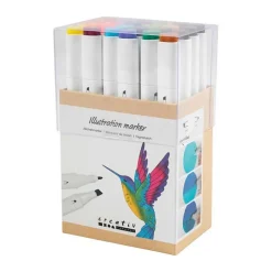 Illustrasjoner Marker, Supplerende Farger, Spiss 1+8 Mm, 2